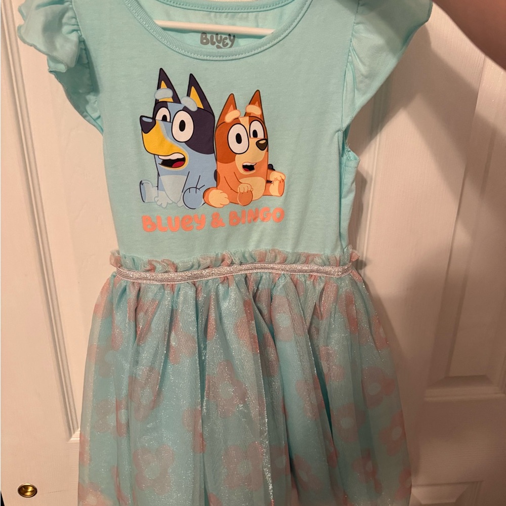 Disney Bluey & Bingo Light Blue Dress